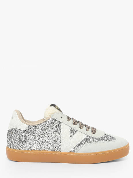 Sneakers Berlin Uit Leder Victoria Zilver women 1126223